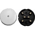 Electrical Junction Box Round 6 Way 15Amp